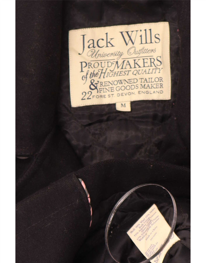 Jack Wills muški graškasti kaput UK 38 srednje tamnoplava vuna
