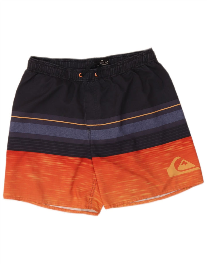 Quiksilver muške kratke hlače za kupanje s grafičkim motivima, srednje raznobojne pruge