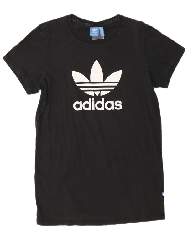Adidas ženska majica kratkih rukava s velikim crtežima UK 10 Small Black