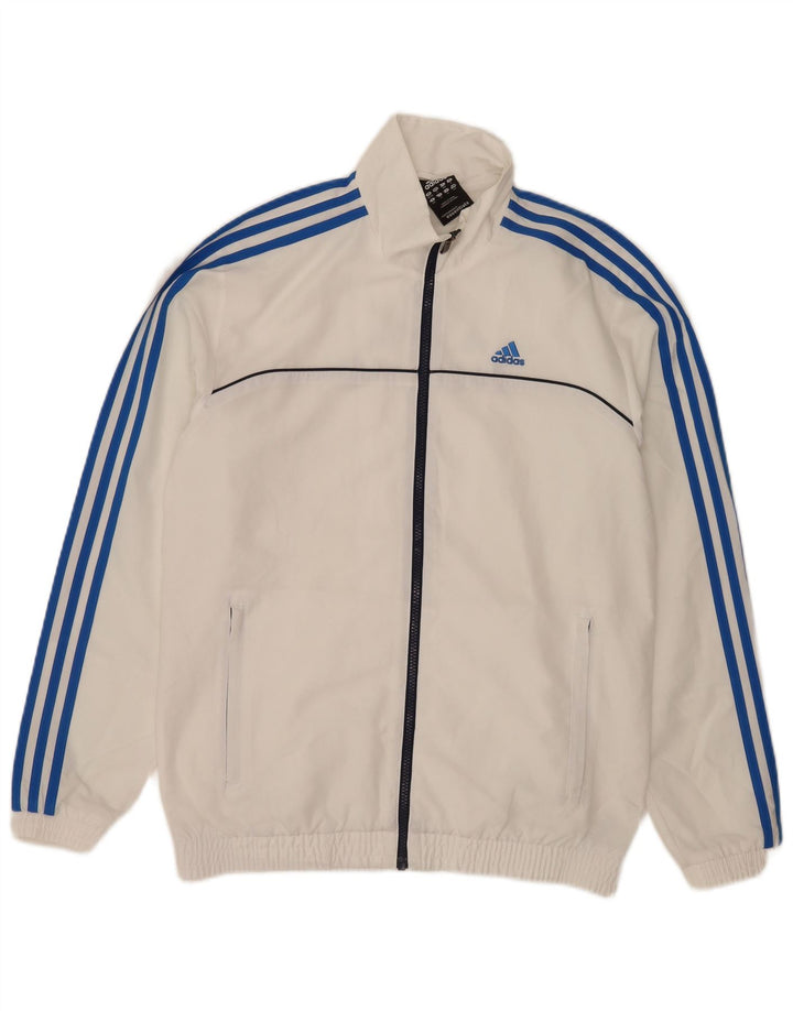 Adidas muška trenirka s grafičkim motivima, gornja jakna UK 36/38 mala bijela poliester