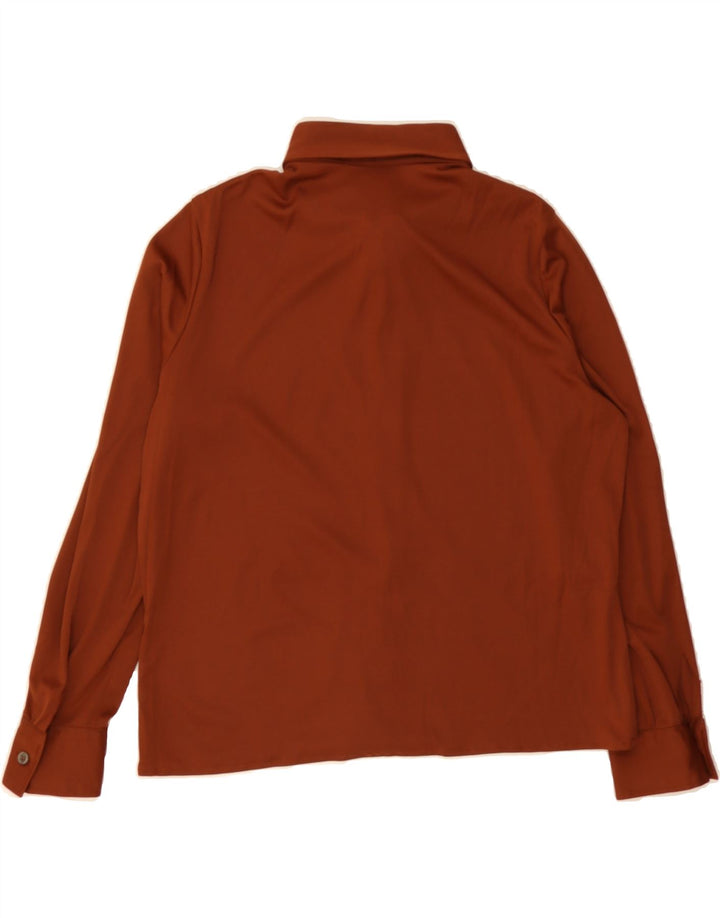 VINTAGE Womens Shirt Blouse IT 48 XL Brown Polyester Vintage Vintage and Second-Hand Vintage from Messina Hembry 