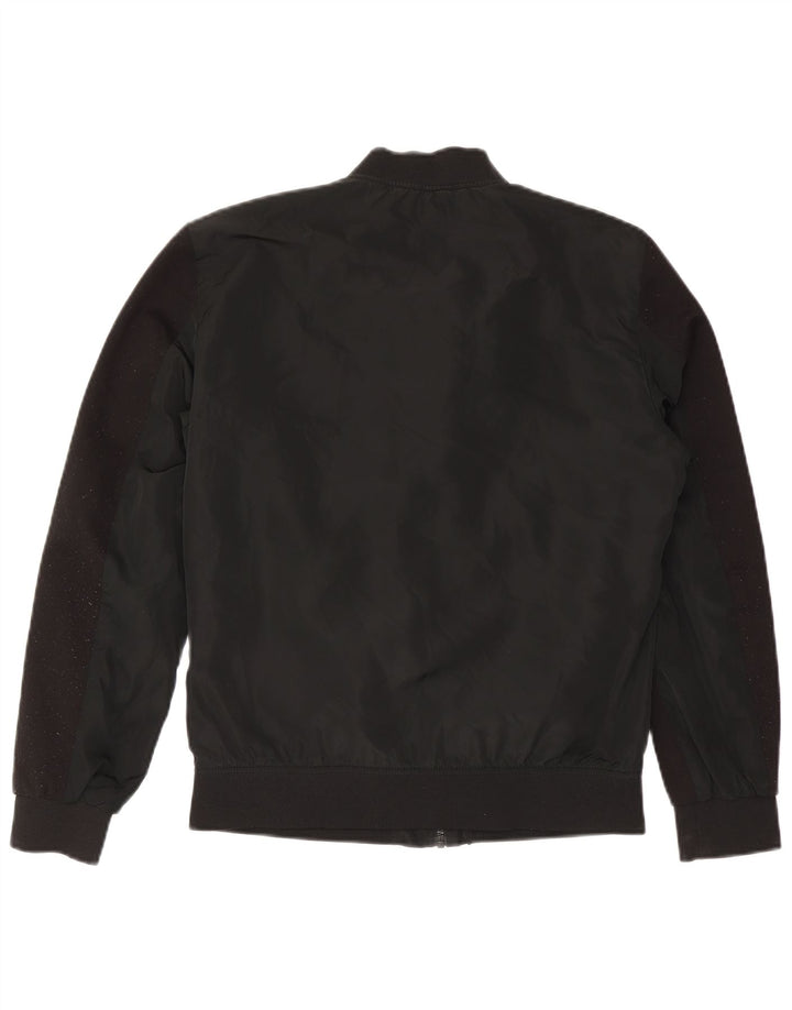 Zara muška bomber jakna UK 40 veliki crni poliester