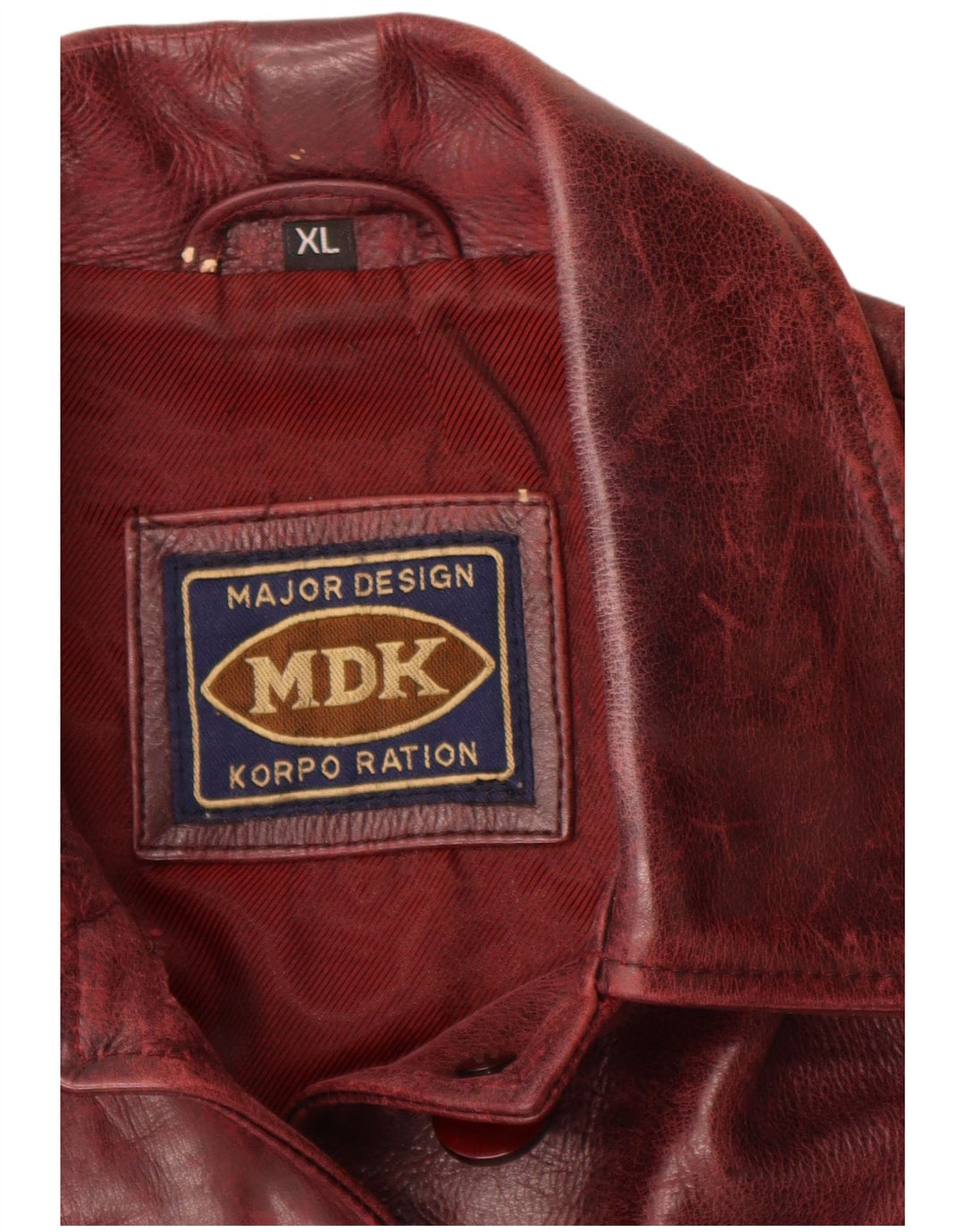 MDK ženska kožna jakna UK 18 XL Bordo
