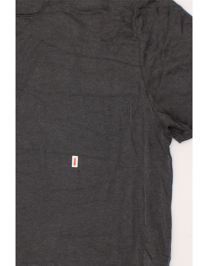 TOMMY BAHAMA Mens T-Shirt Top XL Grey Check Polyester Vintage Tommy Bahama and Second-Hand Tommy Bahama from Messina Hembry 