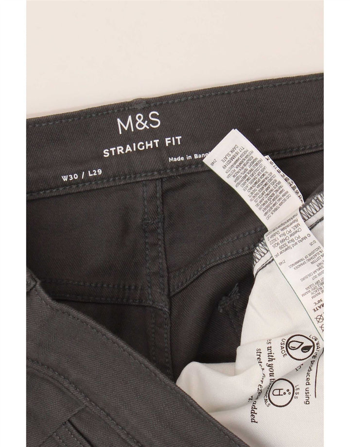 Marks & Spencer ženske ravne traperice W30 L29 sivi pamuk