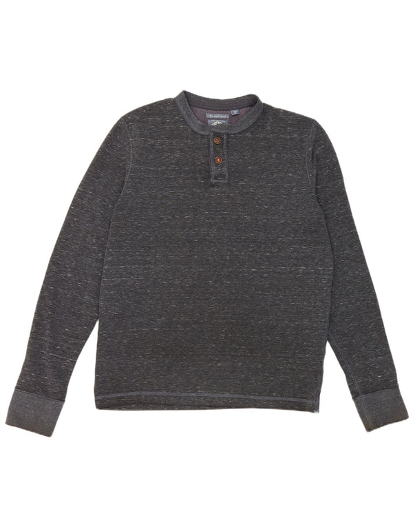 Superdry muška majica s dugim rukavima XL tamnoplavi pjegavi poliester