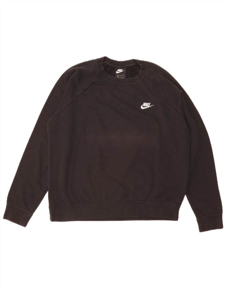 Nike Ženska majica s kratkim rukavima UK 16 Veliki crni pamuk