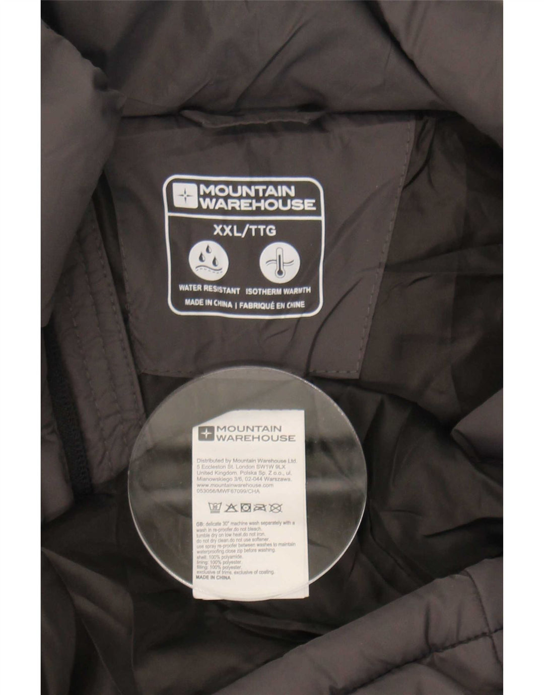 Mountain Warehouse Muška podstavljena jakna UK 44 2XL sivi poliamid