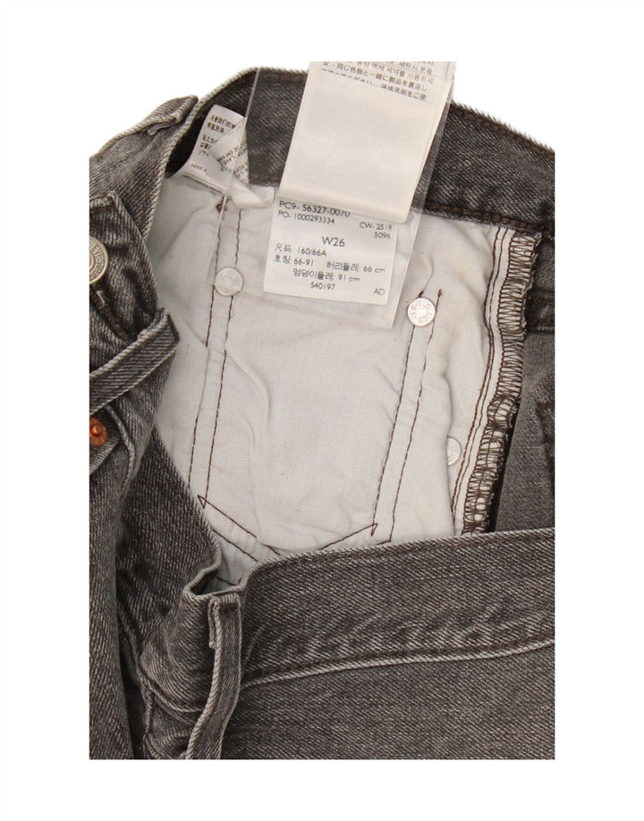 LEVI'S Womens 501 Denim Shorts W26 Small Grey Cotton Vintage Levi's and Second-Hand Levi's from Messina Hembry 