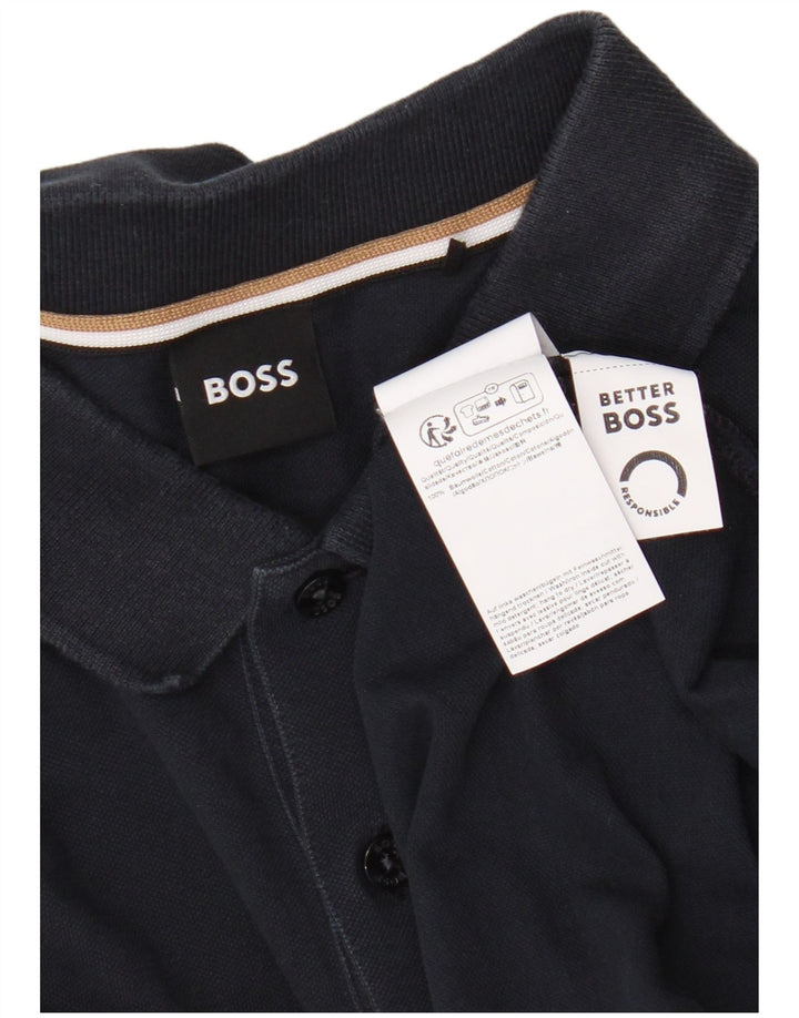 Hugo Boss muška polo majica Srednje tamnoplavi pamuk