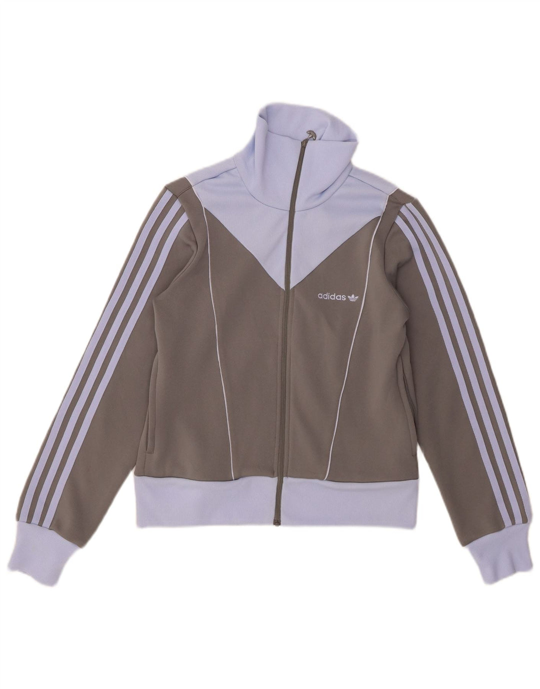 Adidas ženska gornja jakna za trenirku UK 12 Medium Grey Colourblock Poliester