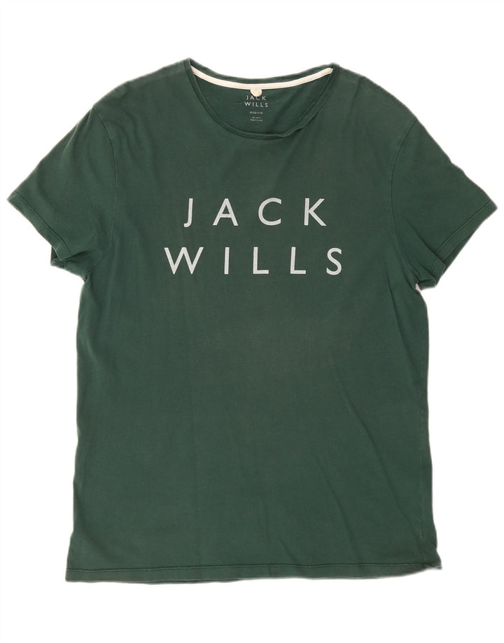 Jack Wills muška majica kratkih rukava srednje zelene boje s grafičkim motivima