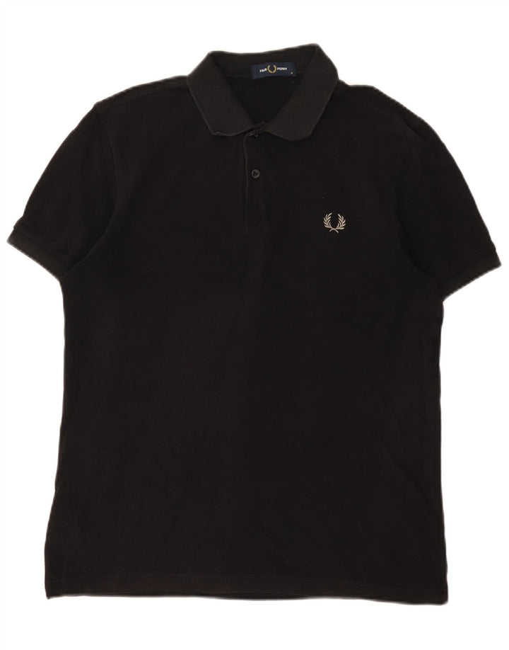 Fred Perry muška polo majica Srednje crni pamuk