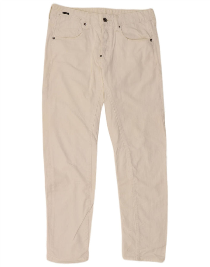 G-STAR muške ravne traperice W32 L32 bijeli pamuk