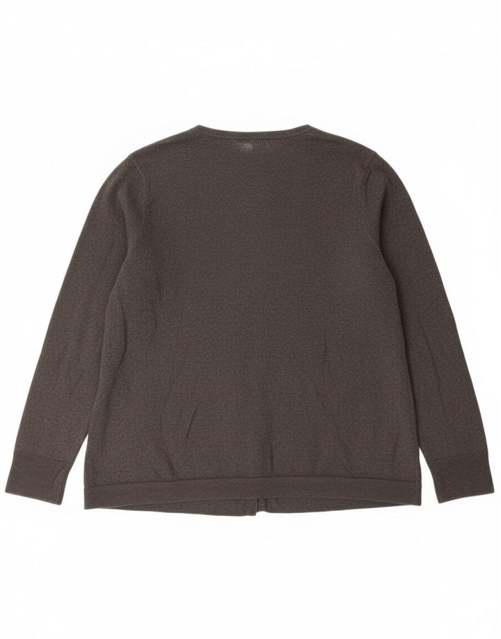 Ženski džemper Eddie Bauer UK 20 2XL sivi pamuk