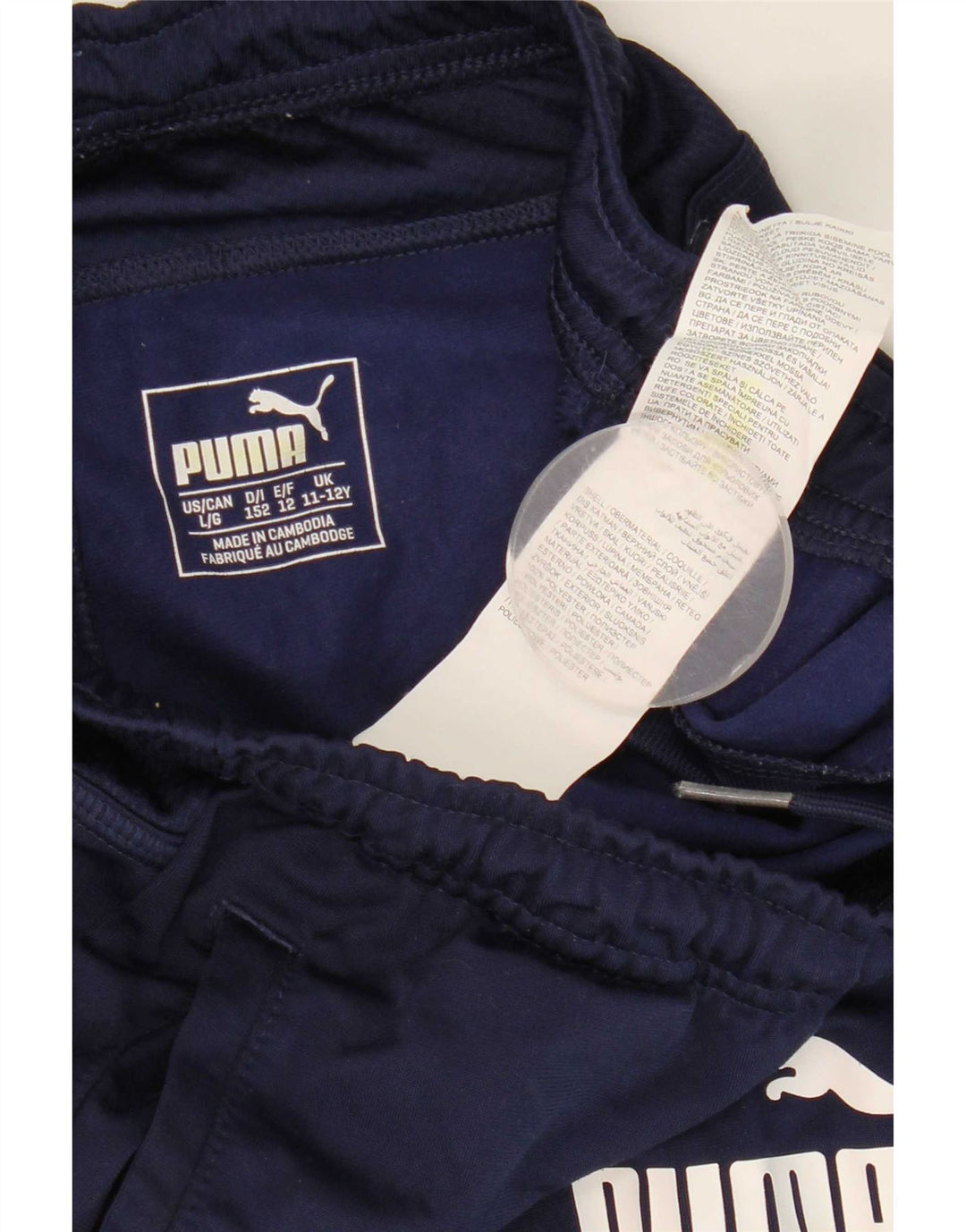 Puma Boys Graphic Trenirka Hlače 11-12 godina mornarsko plava poliester
