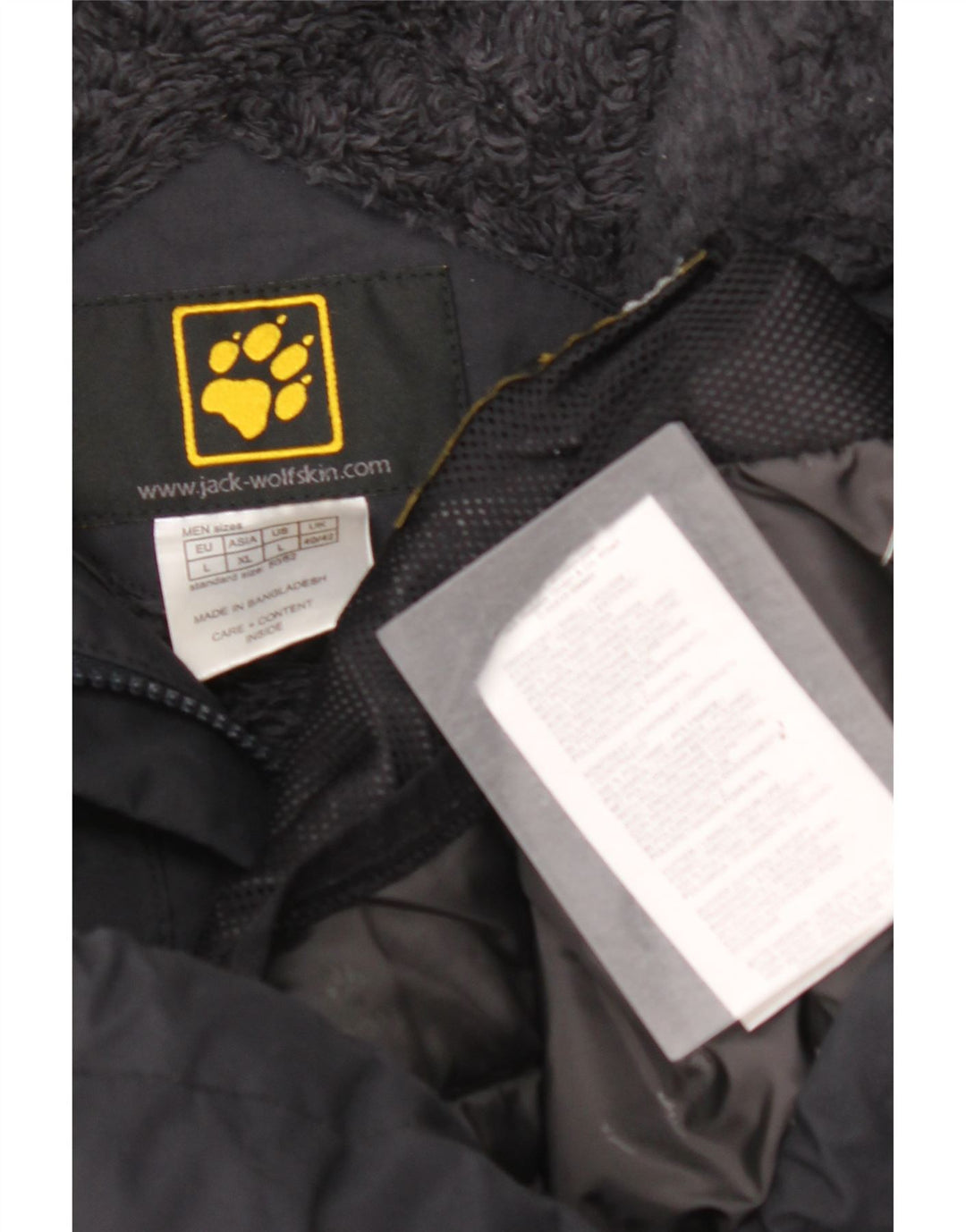 JACK WOLFSKIN Muška Sherpa vjetrovka jakna s kapuljačom UK 40/42 velika crna