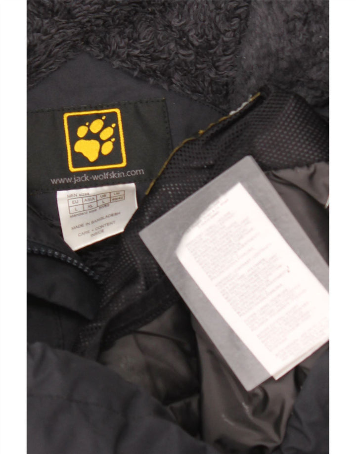 JACK WOLFSKIN Muška Sherpa vjetrovka jakna s kapuljačom UK 40/42 velika crna