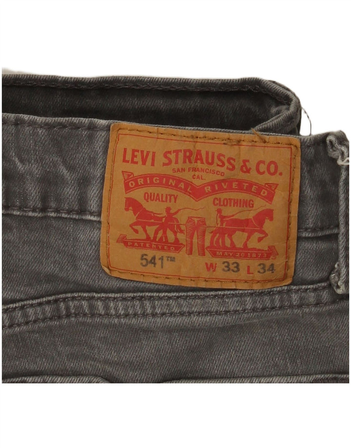 Levi's muške 541 sužene traperice W33 L31 sivi pamuk