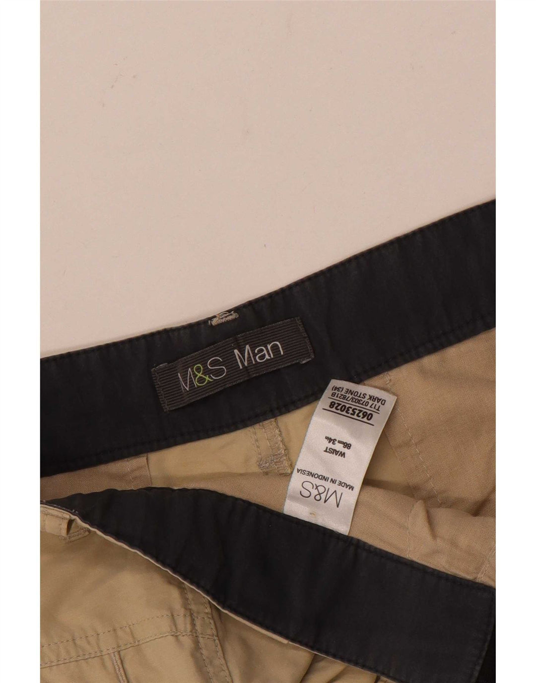 Marks & Spencer muške kargo kratke hlače W34 velike, bež pamuk