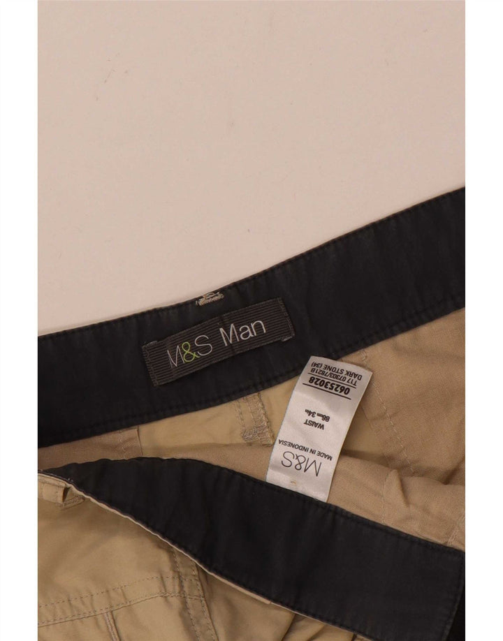 Marks & Spencer muške kargo kratke hlače W34 velike, bež pamuk