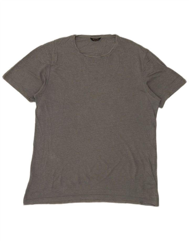 MASSIMO DUTTI Muška majica kratkih rukava XL siva