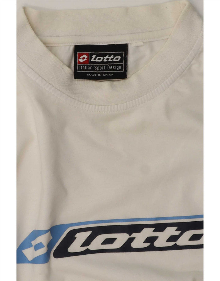 Lotto muška majica s grafičkim motivima srednje bijele boje
