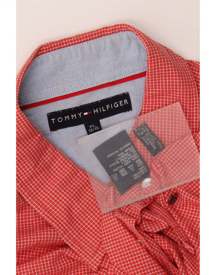Tommy Hilfiger muška košulja XL crveni gingham pamuk