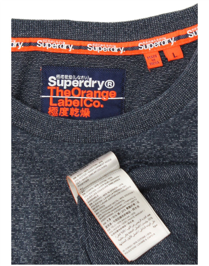 Superdry muška majica kratkih rukava Veliki tamnoplavi flekasti pamuk