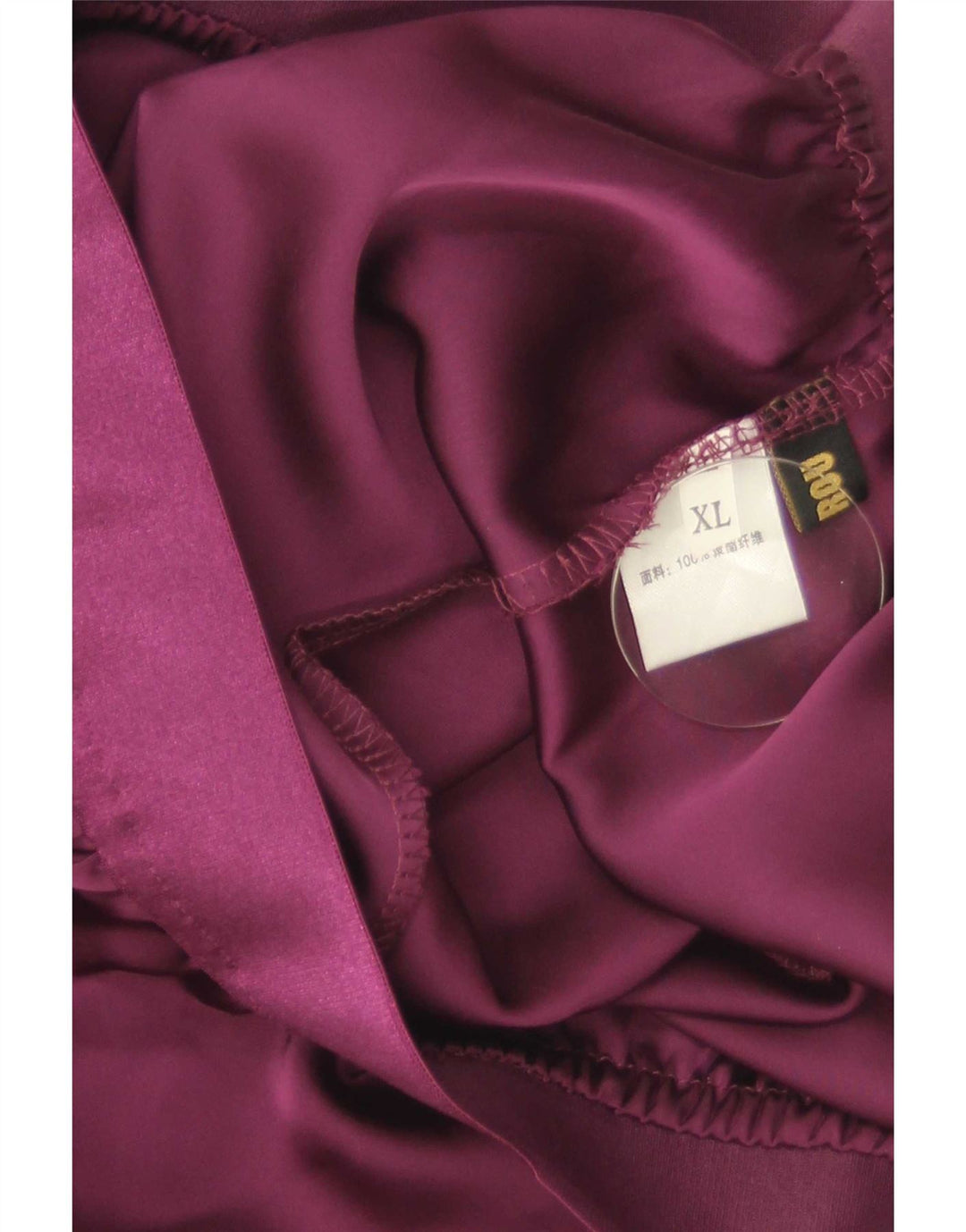 Vintage ženski komplet suknji s 2 gumba XL W28 ljubičasti poliester