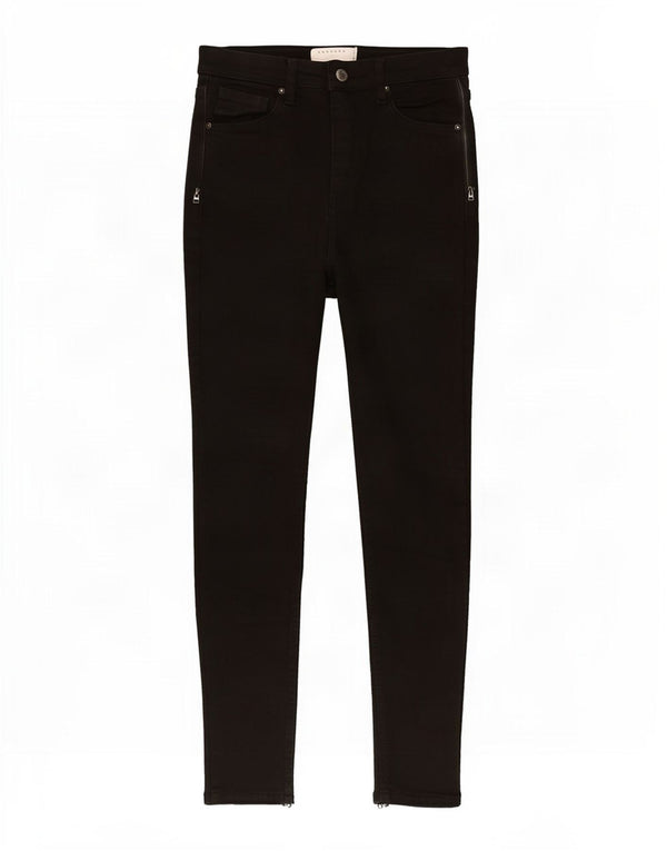 Topshop ženske uske traperice Jamie W28 L30 crni elastin