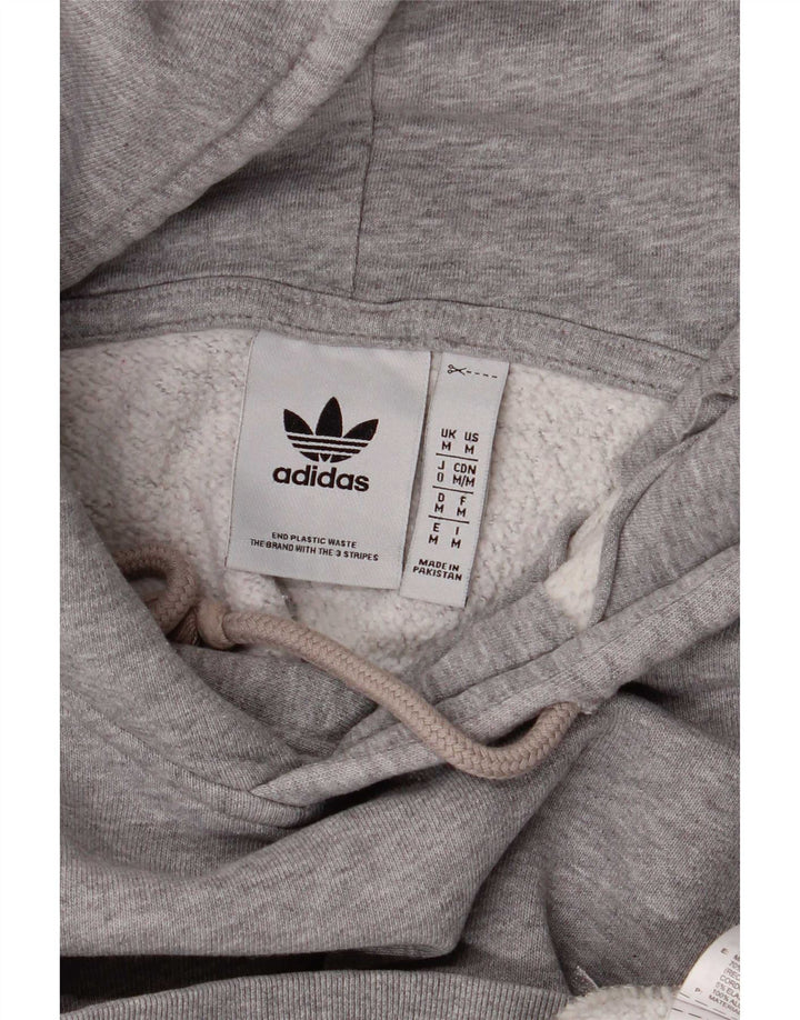Adidas muška majica s kapuljačom, srednje sivi flekasti pamuk
