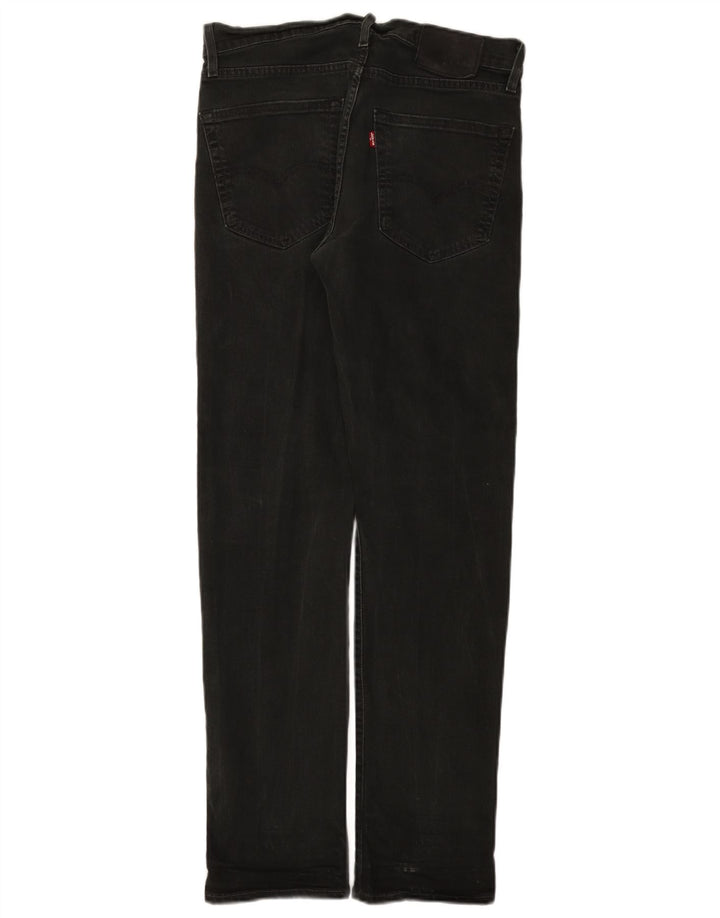 Levi's muške uske traperice W30 L32 crni pamuk