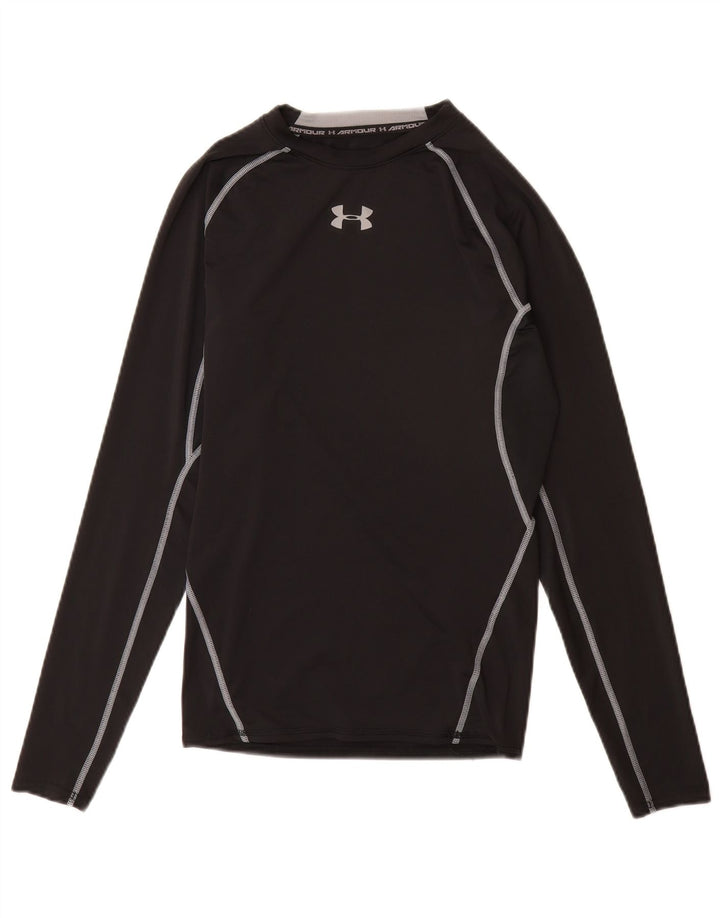 Under Armour muška kompresijska majica dugih rukava srednje crna