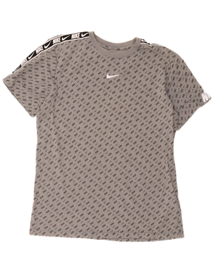 Nike Muška majica kratkih rukava s grafičkim motivima, pamuk srednje sive točke