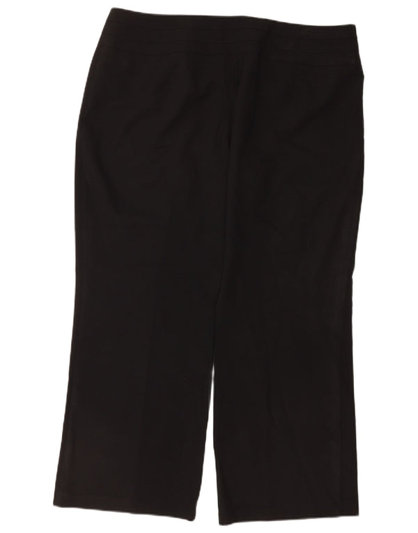 Marks & Spencer ženske ležerne hlače širokog kroja UK 18 XL W38 L28 crne