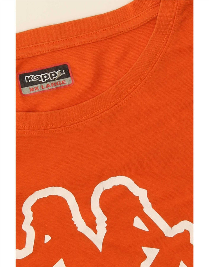 Kappa muška majica s grafičkim motivima 2XL narančasta