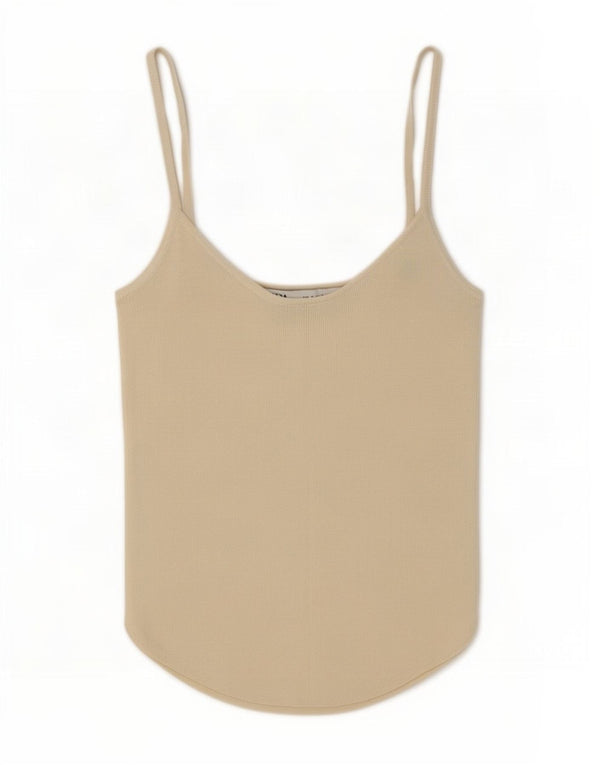 Zara Womens Cami Top UK 8 Small Off White