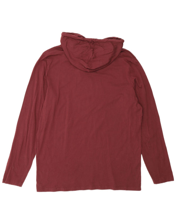 Jack & Jones muška grafička majica s kapuljačom dugih rukava 2XL tamnocrvena