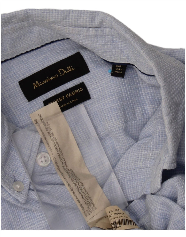 Massimo Dutti muška košulja velika plava pamuk