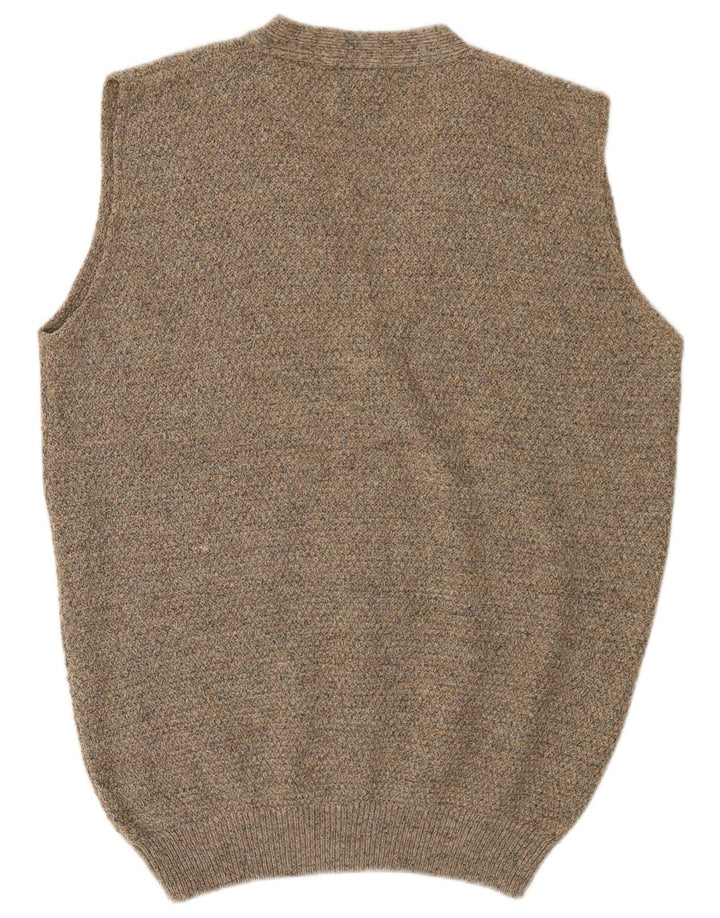 C&A muški široki pulover bez rukava IT 46 mali sivi akril