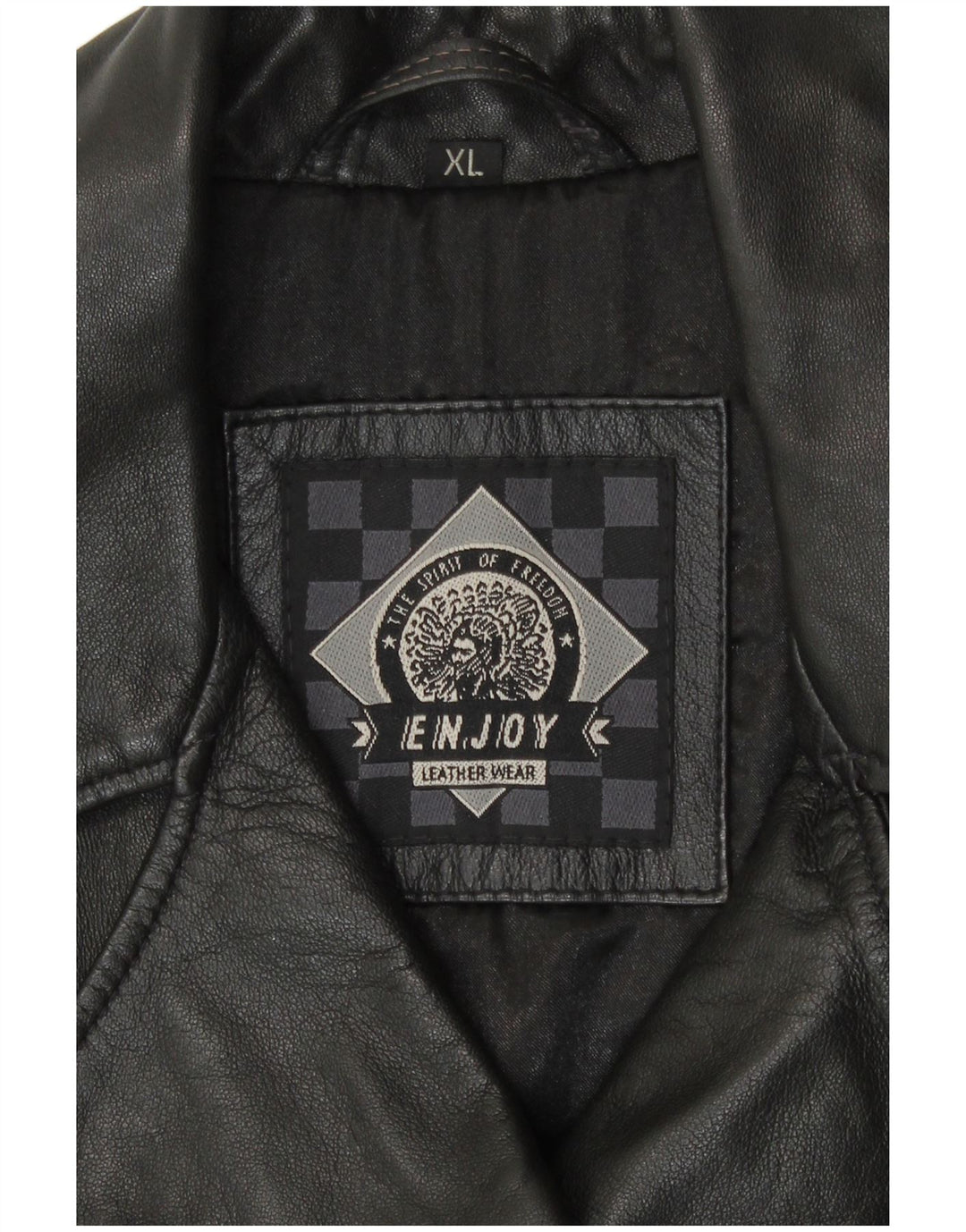 ENJOY ženska kožna jakna UK 18 XL crna