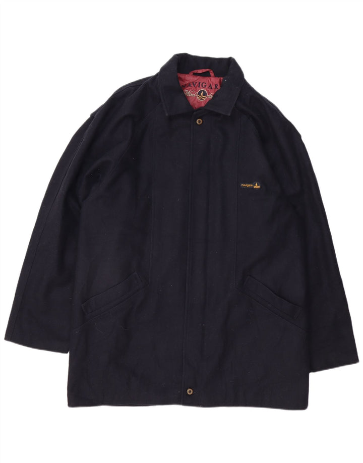 Navigare muški kaput UK 42 XL tamnoplava vuna