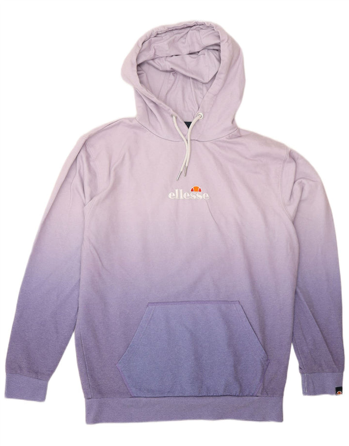 Ellesse muška majica s kapuljačom srednje ljubičaste boje, poliester