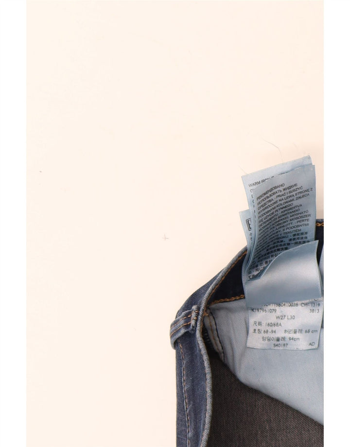 LEVI'S ženske uske traperice W27 L30 plavi pamuk