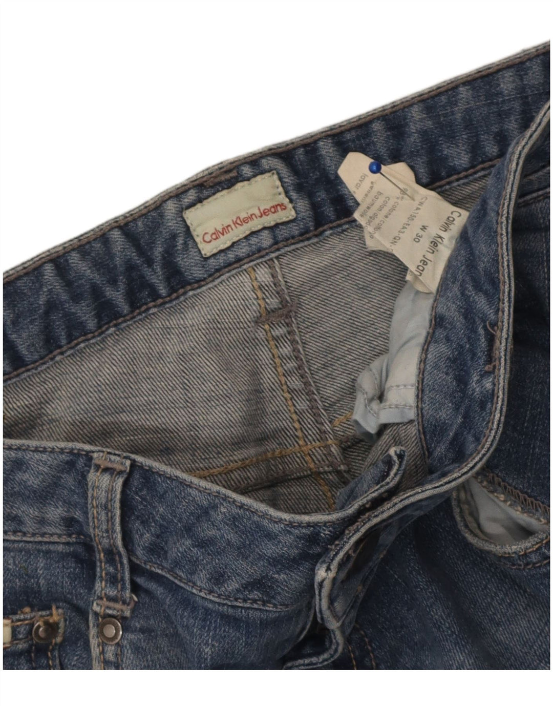Ženske uske traperice Calvin Klein, W30 L33, plavi pamuk