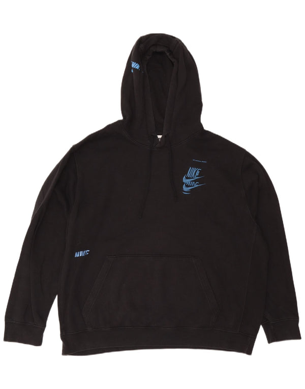 Nike muška majica s kapuljačom s grafičkim motivima 2XL crni pamuk