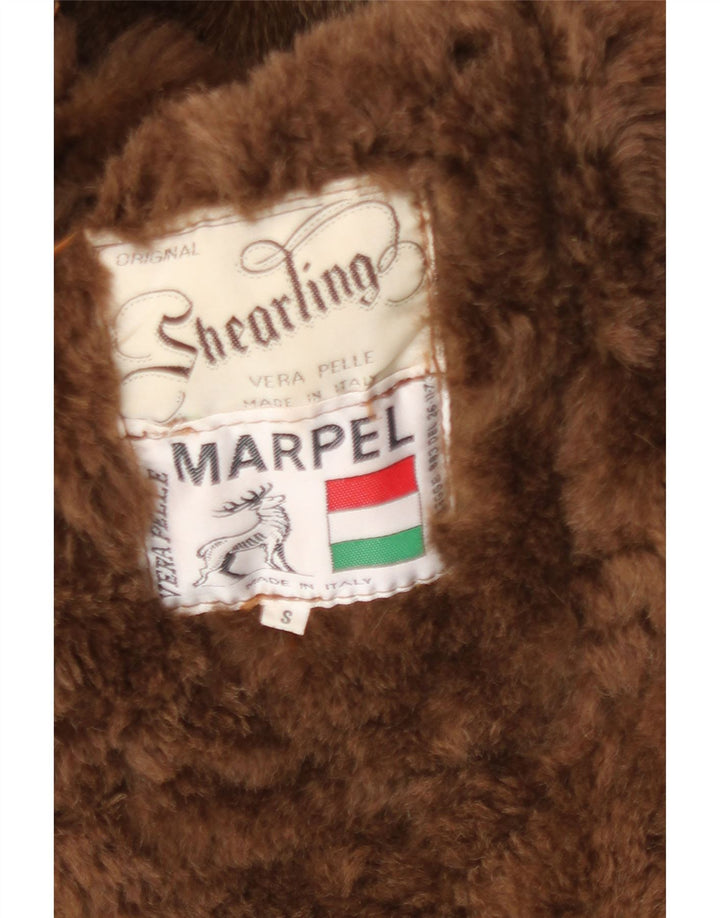 Marpel muška jakna s ovčicama UK 36 Mala smeđa šiljata jakna