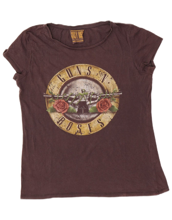 Guns N' Roses Ženska majica kratkih rukava s grafičkim motivima UK 14 Veliki smeđi pamuk