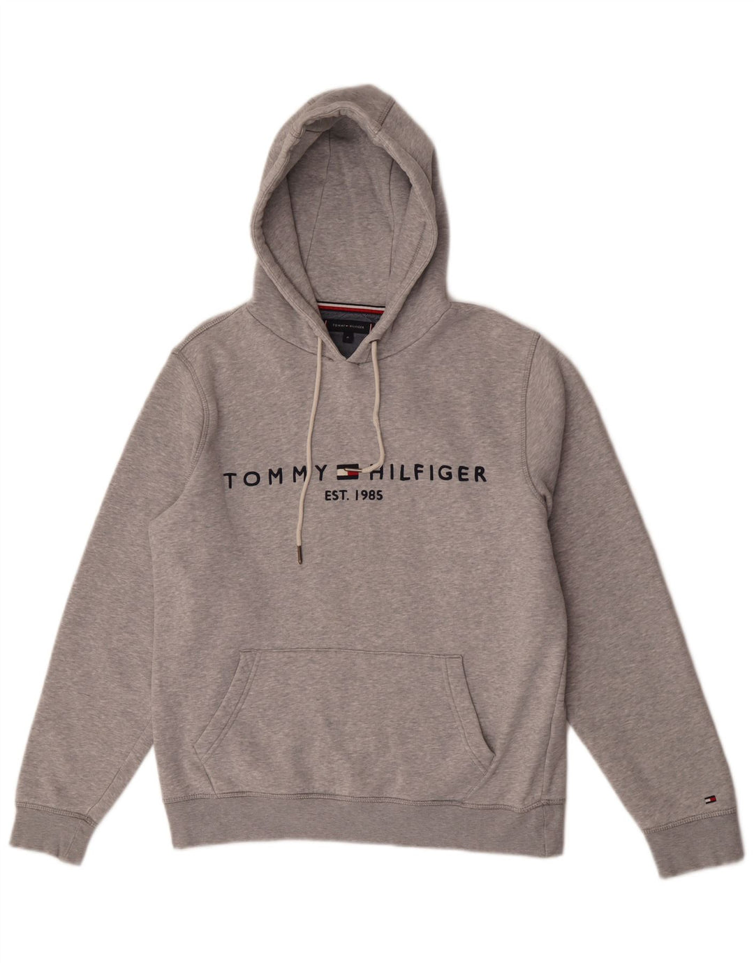 Tommy Hilfiger muški džemper s kapuljačom s kapuljačom srednje sive boje